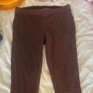 Free people faux suede pants